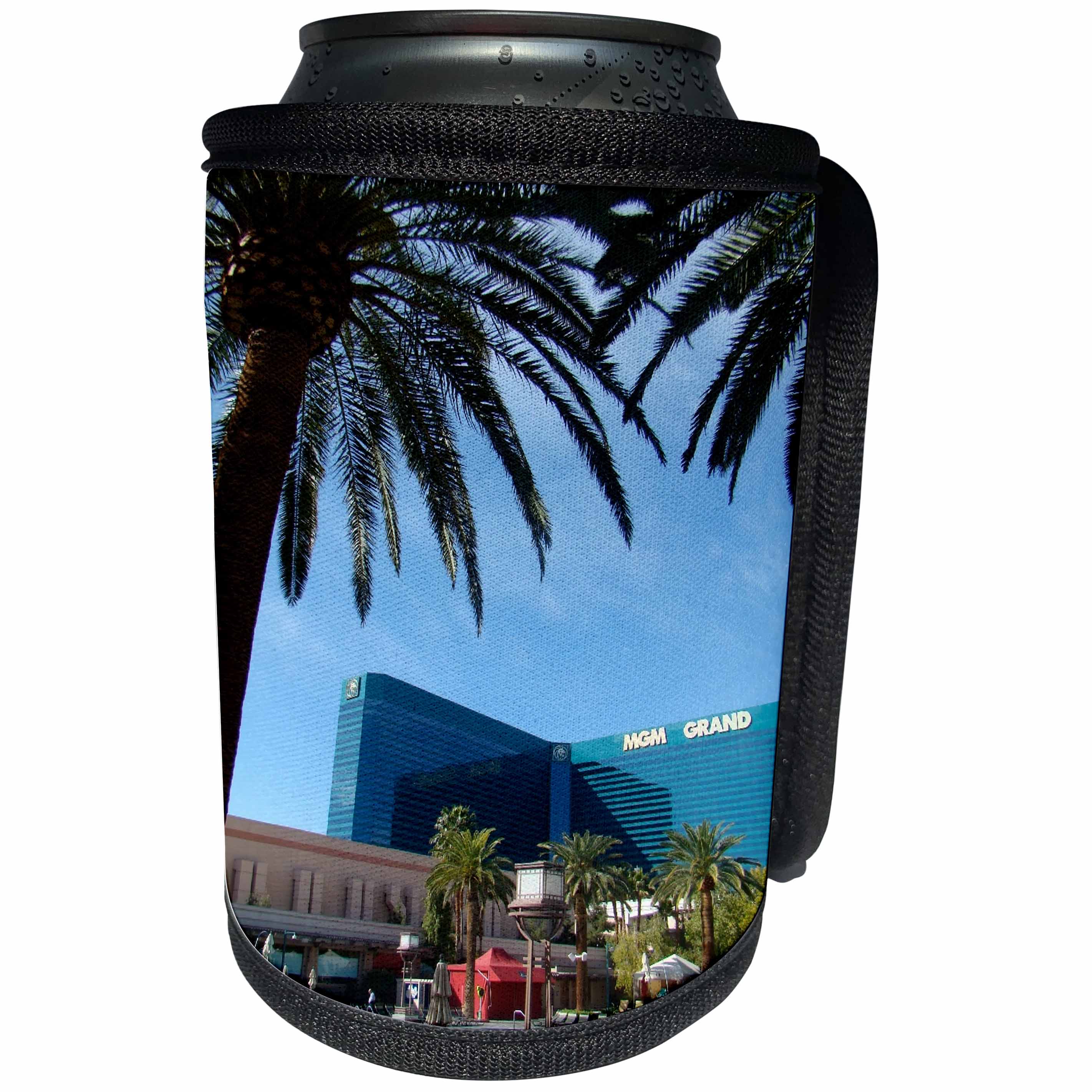 3dRose Ann Euell Las Vegas - Hotel - Can Cooler Bottle Wrap (cc_23253)