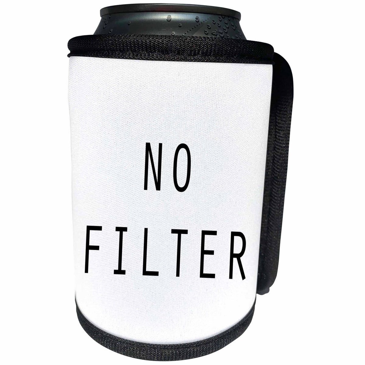 3dRose Tory Anne Collections Quotes - NO FILTER - Can Cooler Bottle Wrap (cc_232963)