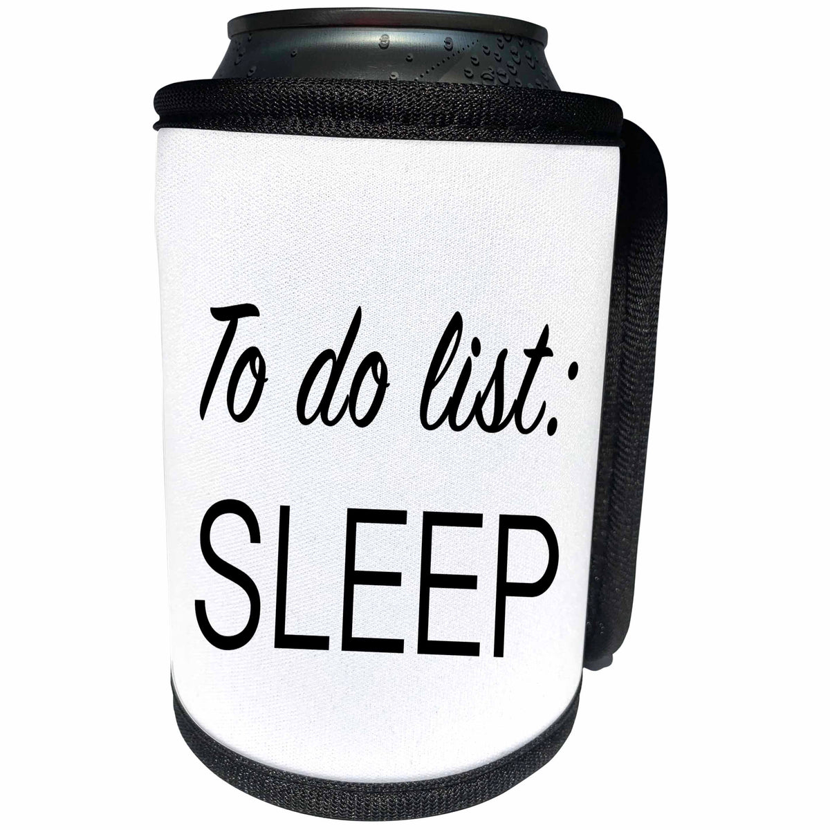 3dRose Tory Anne Collections Quotes - TO DO LIST, SLEEP - Can Cooler Bottle Wrap (cc_232977)