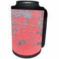 3dRose Florene - Textures III - Image of Silver Corroded Red Metal - Can Cooler Bottle Wrap (cc_232994)