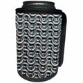 3dRose Florene -Textures III - Image of Silver Chain Links - Can Cooler Bottle Wrap (cc_233022)