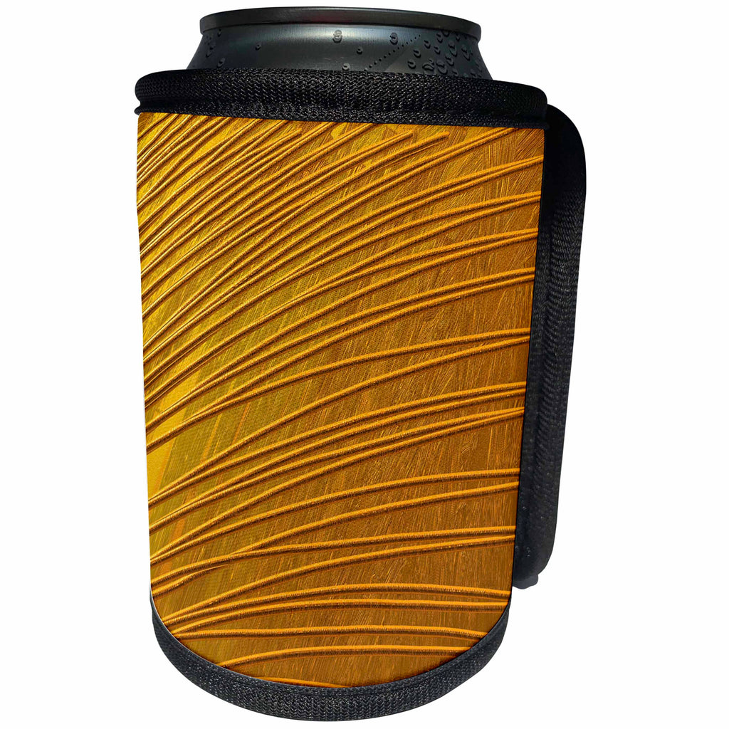 3dRose Florene - Decorative III - Image of Strands Of Pure Gold - Can Cooler Bottle Wrap (cc_233038)