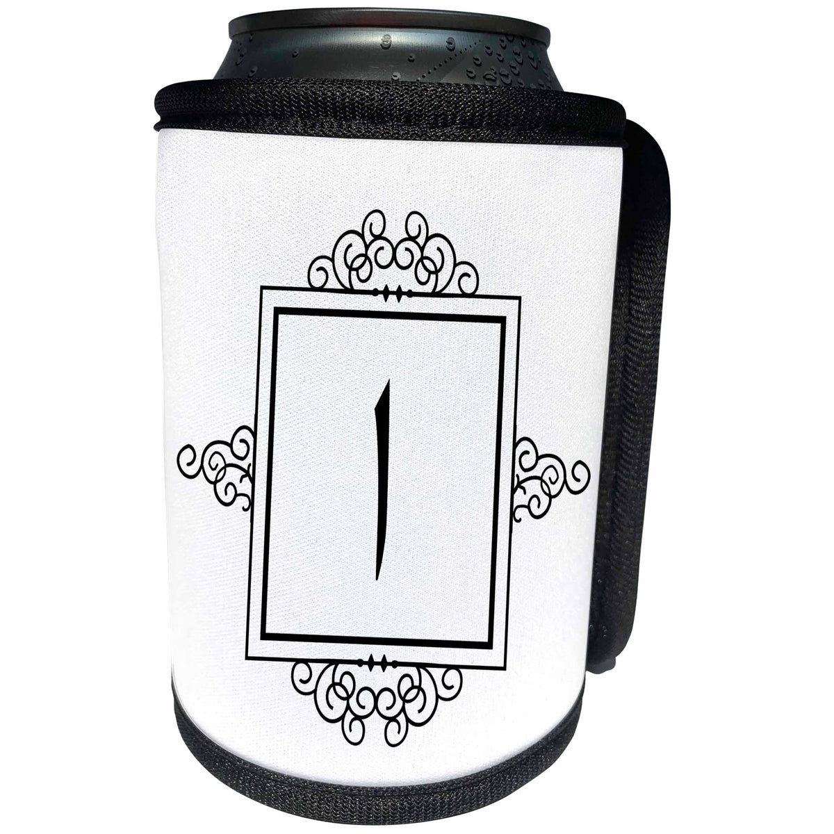 3dRose InspirationzStore Monograms - Letter A monogram in Arabic - Alif Aliph monogrammed personal initial - Can Cooler Bottle Wrap (cc_233049)