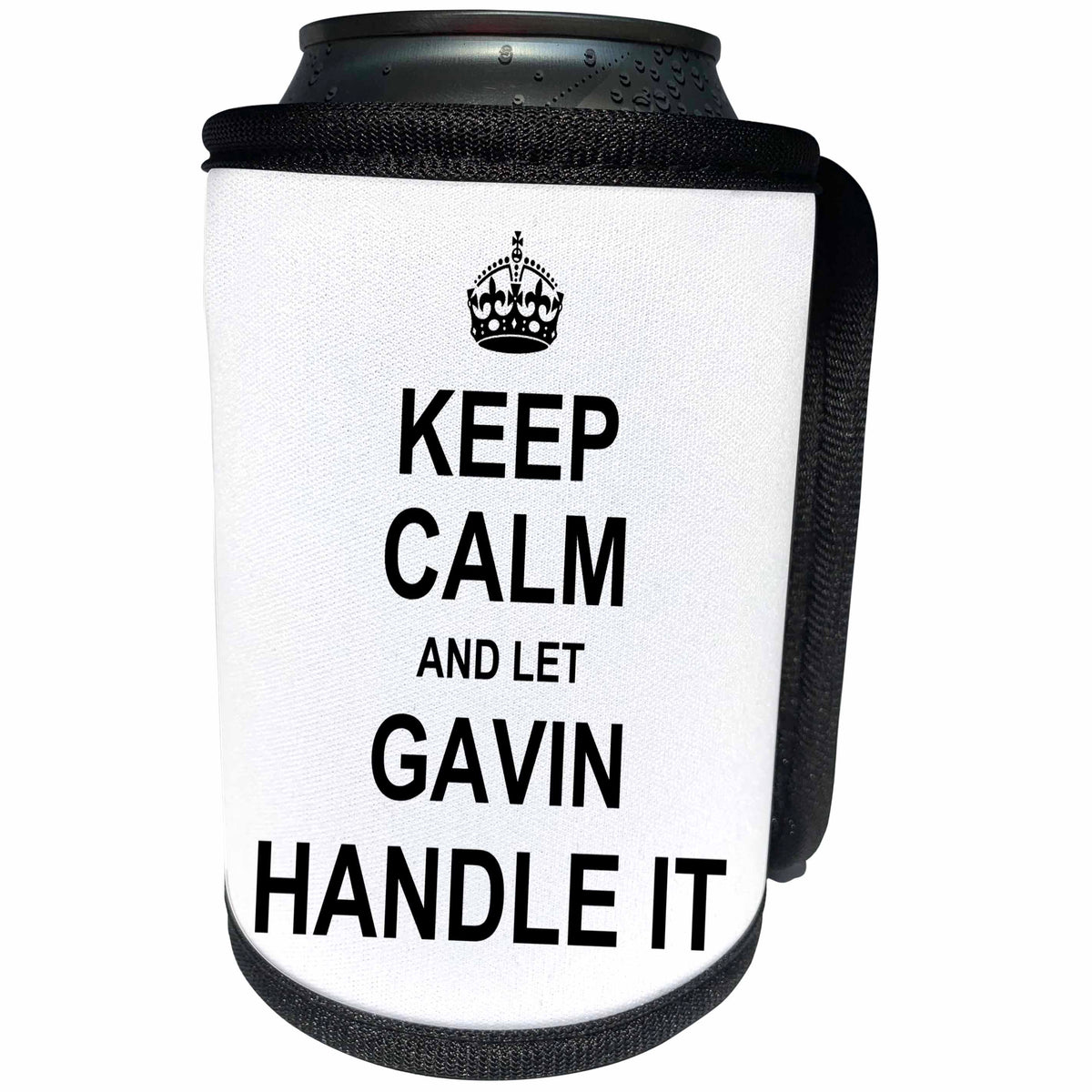 3dRose Keep Calm and Let Gavin Handle it - funny personal name - Can Cooler Bottle Wrap (cc_233260)