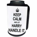 3dRose InspirationzStore Name design - Keep Calm and Let Harry Handle it - funny personal name - Can Cooler Bottle Wrap (cc_233268)