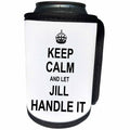 3dRose InspirationzStore Name design - Keep Calm and Let Jill Handle it - funny personal name - Can Cooler Bottle Wrap (cc_233291)