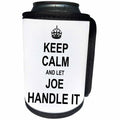 3dRose InspirationzStore Name design - Keep Calm and Let Joe Handle it - funny personal name - Can Cooler Bottle Wrap (cc_233294)