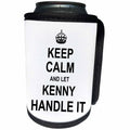 3dRose InspirationzStore Name design - Keep Calm and Let Kenny Handle it - funny personal name - Can Cooler Bottle Wrap (cc_233310)
