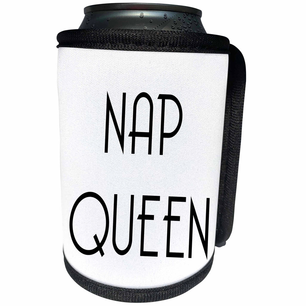 3dRose Tory Anne Collections Quotes - NAP QUEEN - Can Cooler Bottle Wrap (cc_234002)