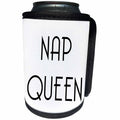 3dRose Tory Anne Collections Quotes - NAP QUEEN - Can Cooler Bottle Wrap (cc_234002)