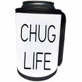 3dRose Tory Anne Collections Quotes - CHUG LIFE - Can Cooler Bottle Wrap (cc_234032)