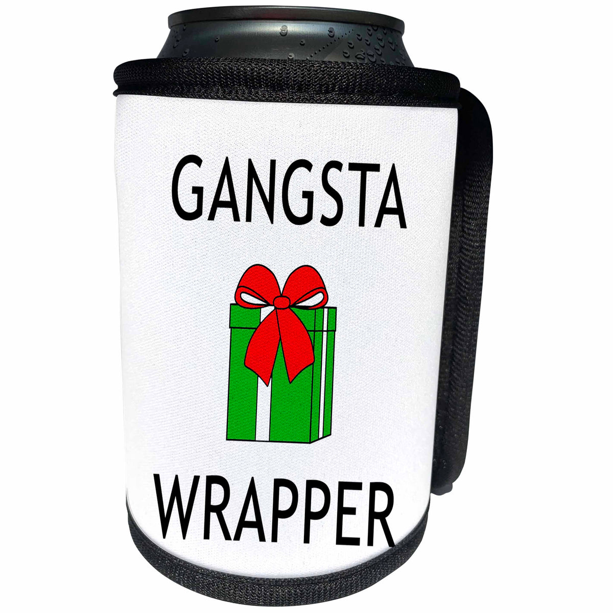 3dRose Tory Anne Collections Quotes - GANGSTA WRAPPER - Can Cooler Bottle Wrap (cc_234033)