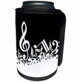 3dRose TNMGraphics Music - Jumbled Musical Symbols - Can Cooler Bottle Wrap (cc_23448)