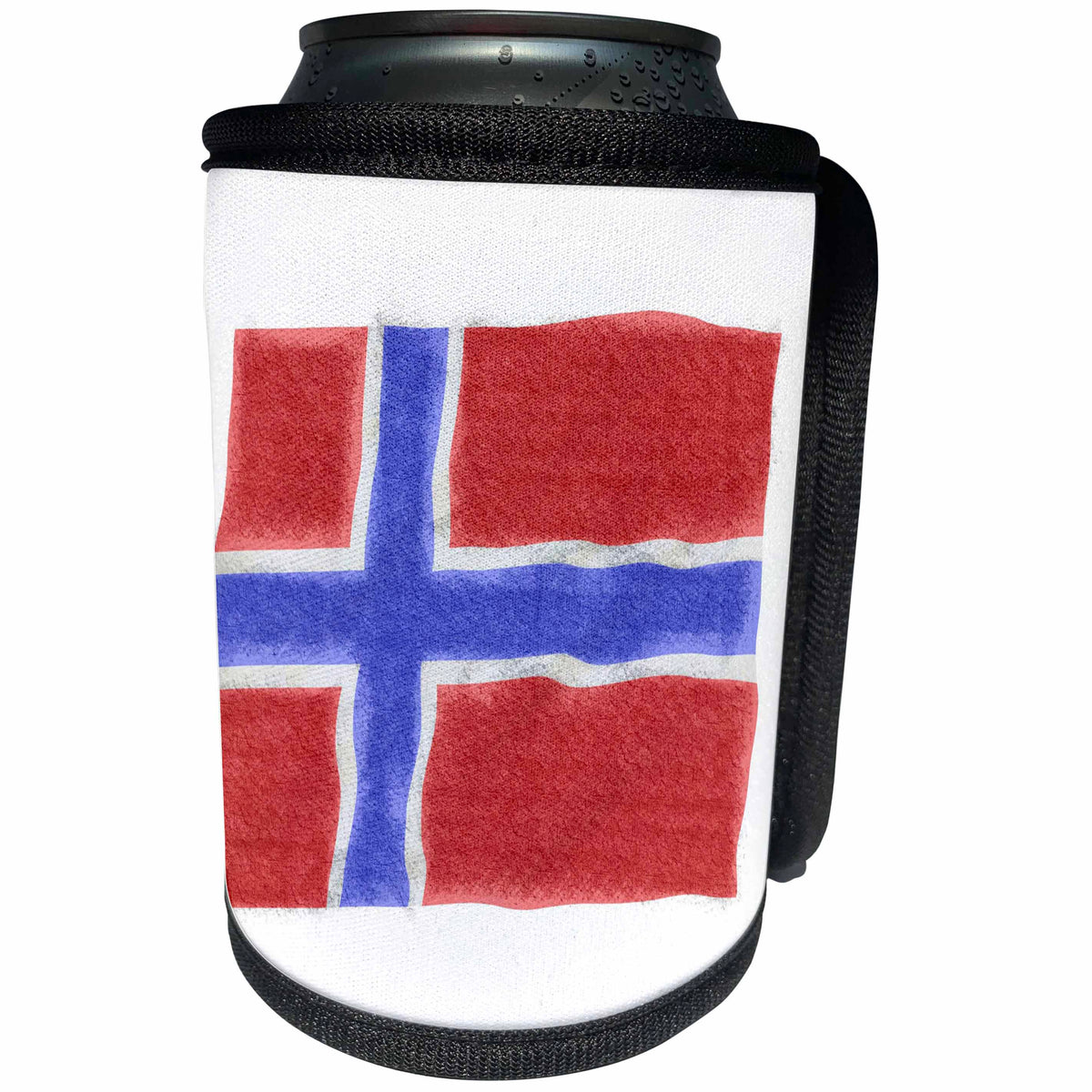 3dRose Florene Grunge - Image of Flag Of Norway In Grunge Style - Can Cooler Bottle Wrap (cc_234485)