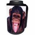 3dRose TNMGraphics Animals - Laughing Monkey - Can Cooler Bottle Wrap (cc_23449)