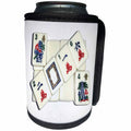 3dRose Florene Games - Image of 2016 Mah jongg With Flower Tiles - Can Cooler Bottle Wrap (cc_234492)