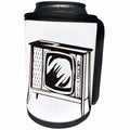 3dRose TNMGraphics Vintage Technology - Old TV - Can Cooler Bottle Wrap (cc_23451)