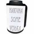 3dRose Tory Anne Collections Quotes - HAKUNA SOME VODKA - Can Cooler Bottle Wrap (cc_234524)