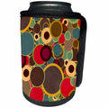 3dRose TNMGraphics Patterns - Oevrlapping Circles - Can Cooler Bottle Wrap (cc_23456)