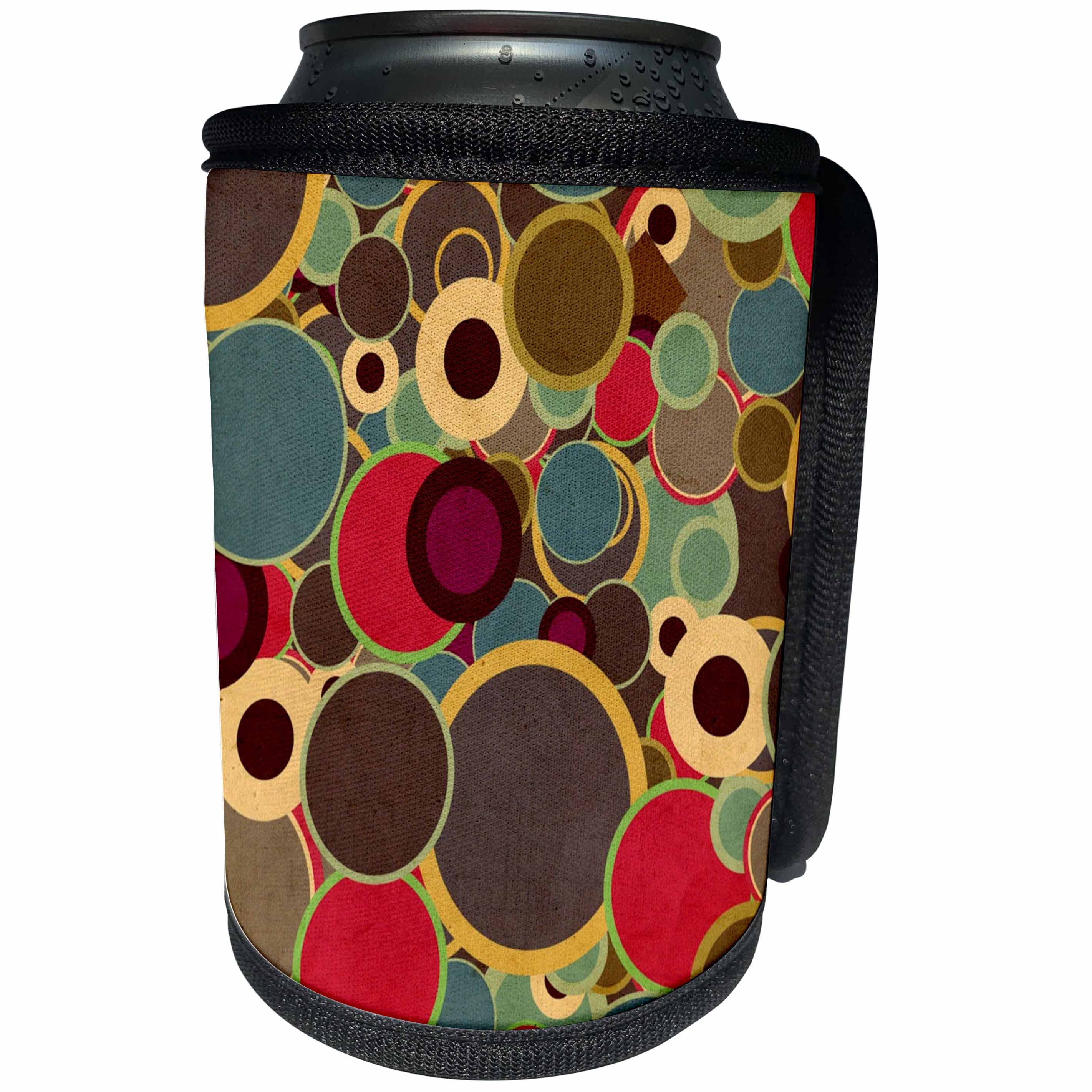 3dRose TNMGraphics Patterns - Oevrlapping Circles - Can Cooler Bottle Wrap (cc_23456)