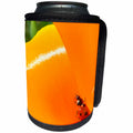 3dRose Patricia Sanders Flowers - ladybug inside a poppy - Can Cooler Bottle Wrap (cc_23517)