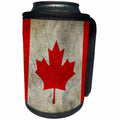 3dRose Sven Herkenrath Flag - Vintage Canada Flag - Can Cooler Bottle Wrap (cc_236485)