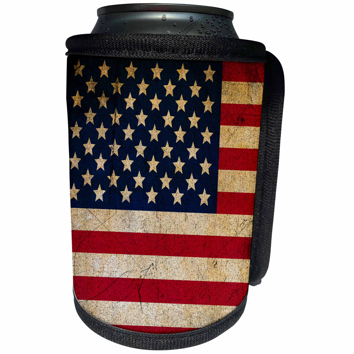 3dRose Sven Herkenrath Flag - Vintage America US Flag - Can Cooler Bottle Wrap (cc_236487)