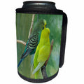 3dRose Sven Herkenrath Animal - Green and Yellow Budgies - Can Cooler Bottle Wrap (cc_236490)