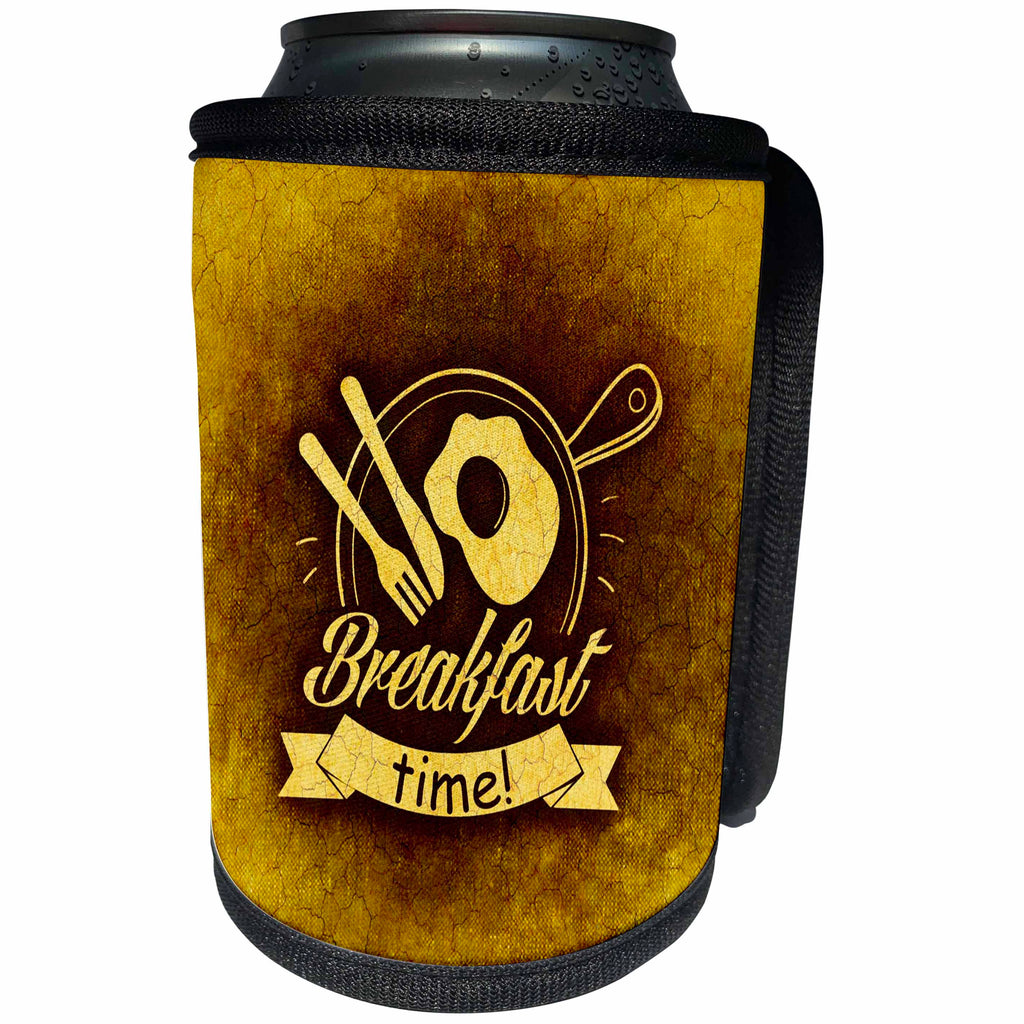 3dRose Sven Herkenrath Letter - Its Breakfast Time - Can Cooler Bottle Wrap (cc_236493)