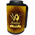 3dRose Sven Herkenrath Letter - Its Breakfast Time - Can Cooler Bottle Wrap (cc_236493)