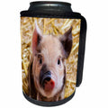 3dRose Sven Herkenrath Animal - Lovely Farm Baby Pig - Can Cooler Bottle Wrap (cc_236497)