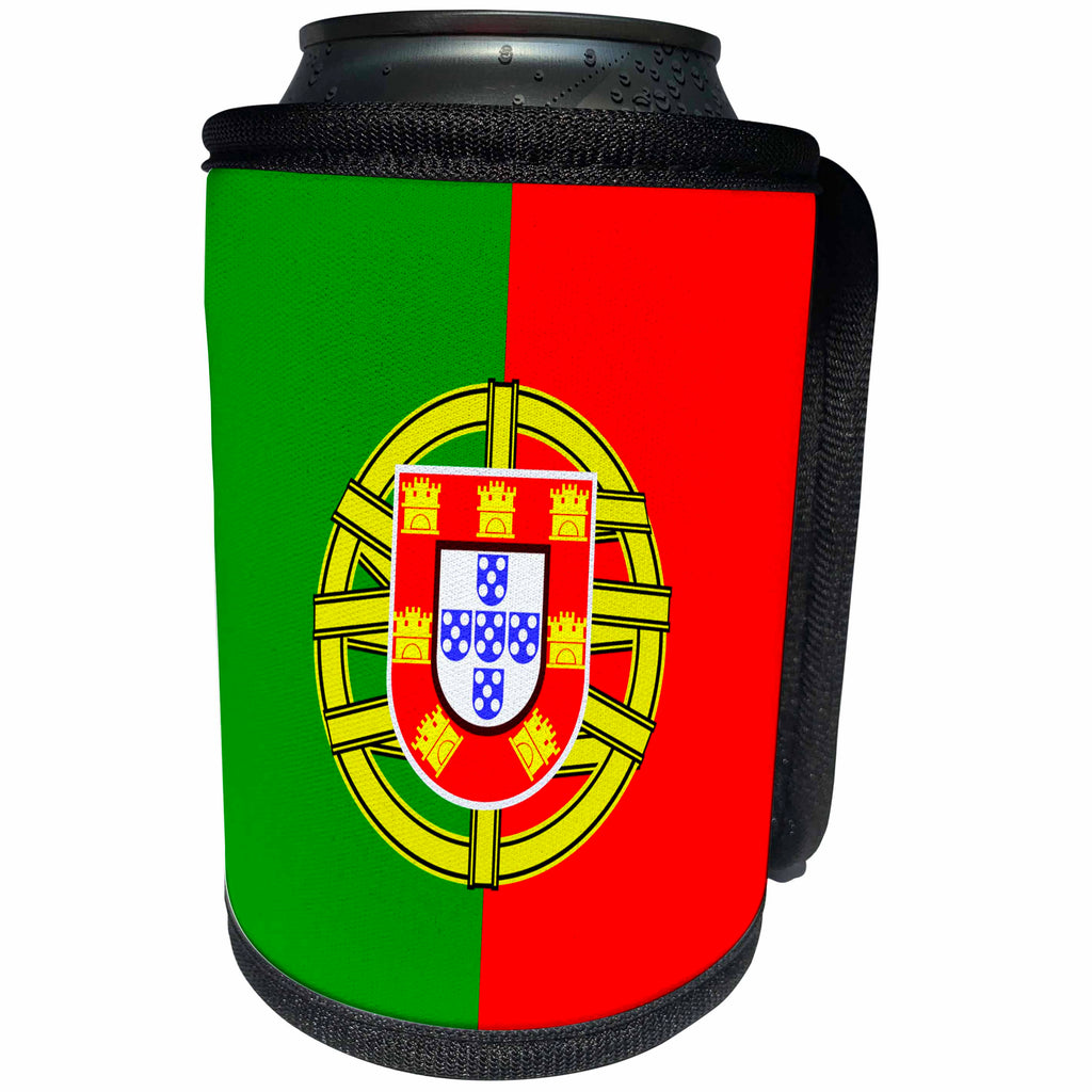 3dRose Sven Herkenrath Flag - Modern Portugal Flag - Can Cooler Bottle Wrap (cc_236503)