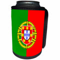 3dRose Sven Herkenrath Flag - Modern Portugal Flag - Can Cooler Bottle Wrap (cc_236503)