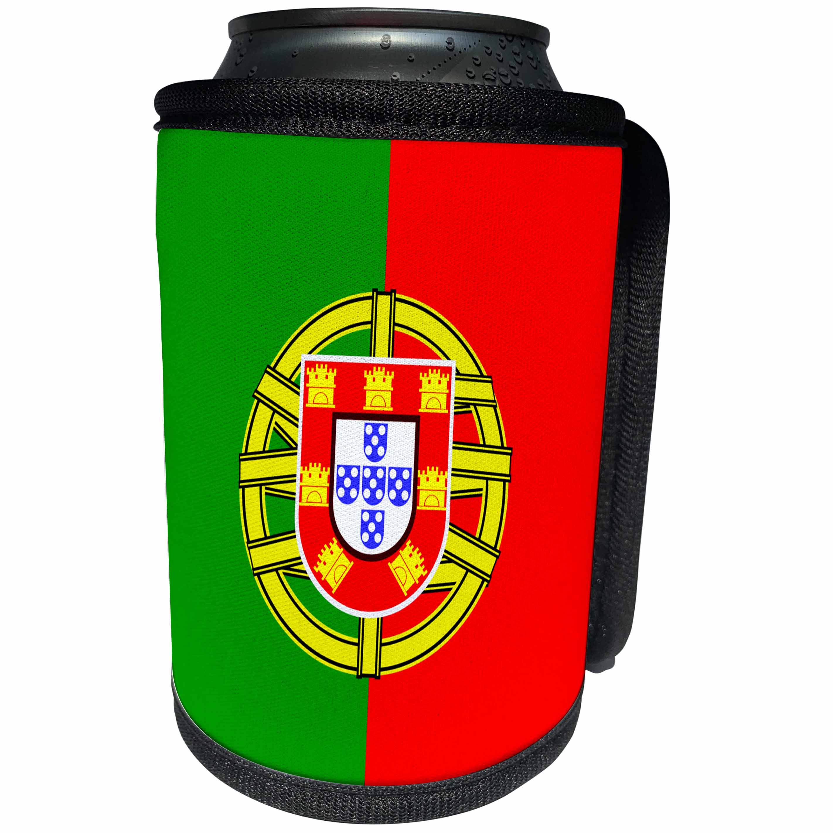3dRose Sven Herkenrath Flag - Modern Portugal Flag - Can Cooler Bottle Wrap (cc_236503)