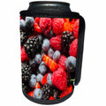3dRose Sven Herkenrath Food - Red Blue and Black Berries - Can Cooler Bottle Wrap (cc_236513)