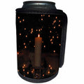 3dRose Patricia Sanders Photography - Candle and Lights - Can Cooler Bottle Wrap (cc_23653)