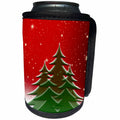 3dRose Sven Herkenrath Christmas - Green Christmas Tree - Can Cooler Bottle Wrap (cc_236532)
