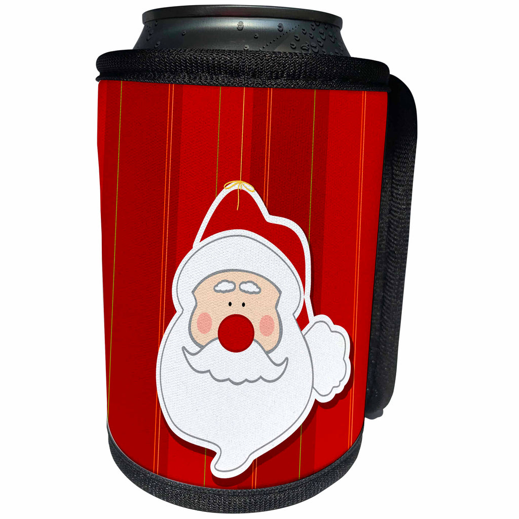 3dRose Sven Herkenrath Christmas - Santa Claus of Christmas Time - Can Cooler Bottle Wrap (cc_236533)