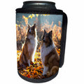 3dRose Sven Herkenrath Dog - Two Collies in the Nature - Can Cooler Bottle Wrap (cc_236536)