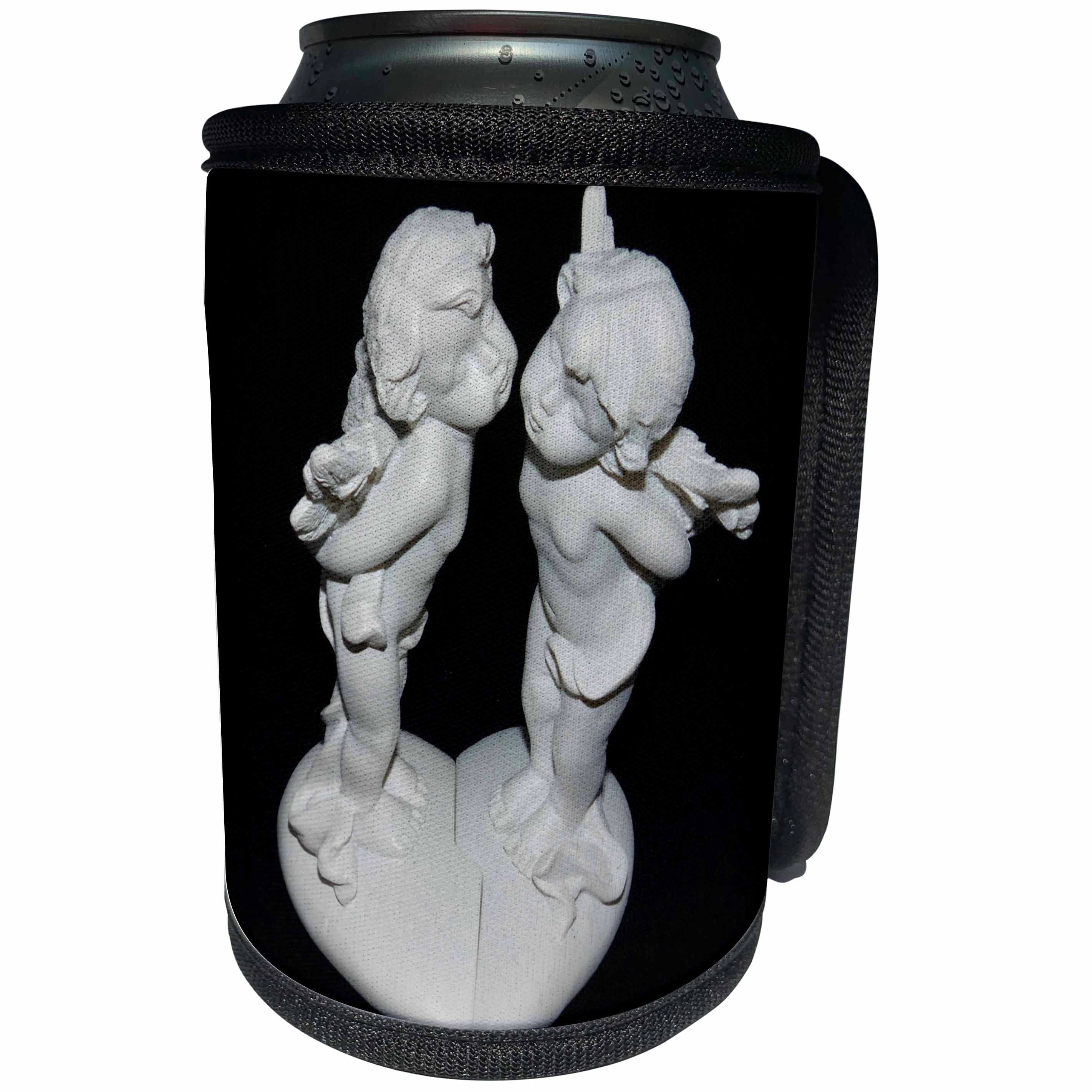 3dRose Sven Herkenrath Love - Two Kisses Angel of Love - Can Cooler Bottle Wrap (cc_236549)