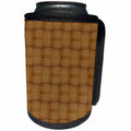3dRose Sven Herkenrath Pattern - Brown Pattern Bamboo Design - Can Cooler Bottle Wrap (cc_236740)