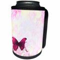 3dRose Sven Herkenrath Butterfly - Fantasy Butterfly with Purple Design - Can Cooler Bottle Wrap (cc_236784)