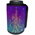 3dRose Sven Herkenrath Christmas - Fantasy Christmas Tree and Star - Can Cooler Bottle Wrap (cc_236786)
