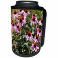 3dRose Patricia Sanders Flowers - Purple Coneflowers - Can Cooler Bottle Wrap (cc_23680)