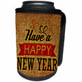 3dRose Sven Herkenrath Christmas - Have a Happy New Year - Can Cooler Bottle Wrap (cc_236806)