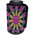 3dRose Sven Herkenrath Mandala - Purple Asian Mandala Symbol - Can Cooler Bottle Wrap (cc_236807)