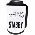 3dRose Tory Anne Collections Quotes - FEELING STABBY - Can Cooler Bottle Wrap (cc_237306)