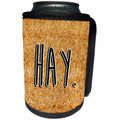 3dRose Carsten Reisinger - Illustrations - Hay background - Can Cooler Bottle Wrap (cc_237317)
