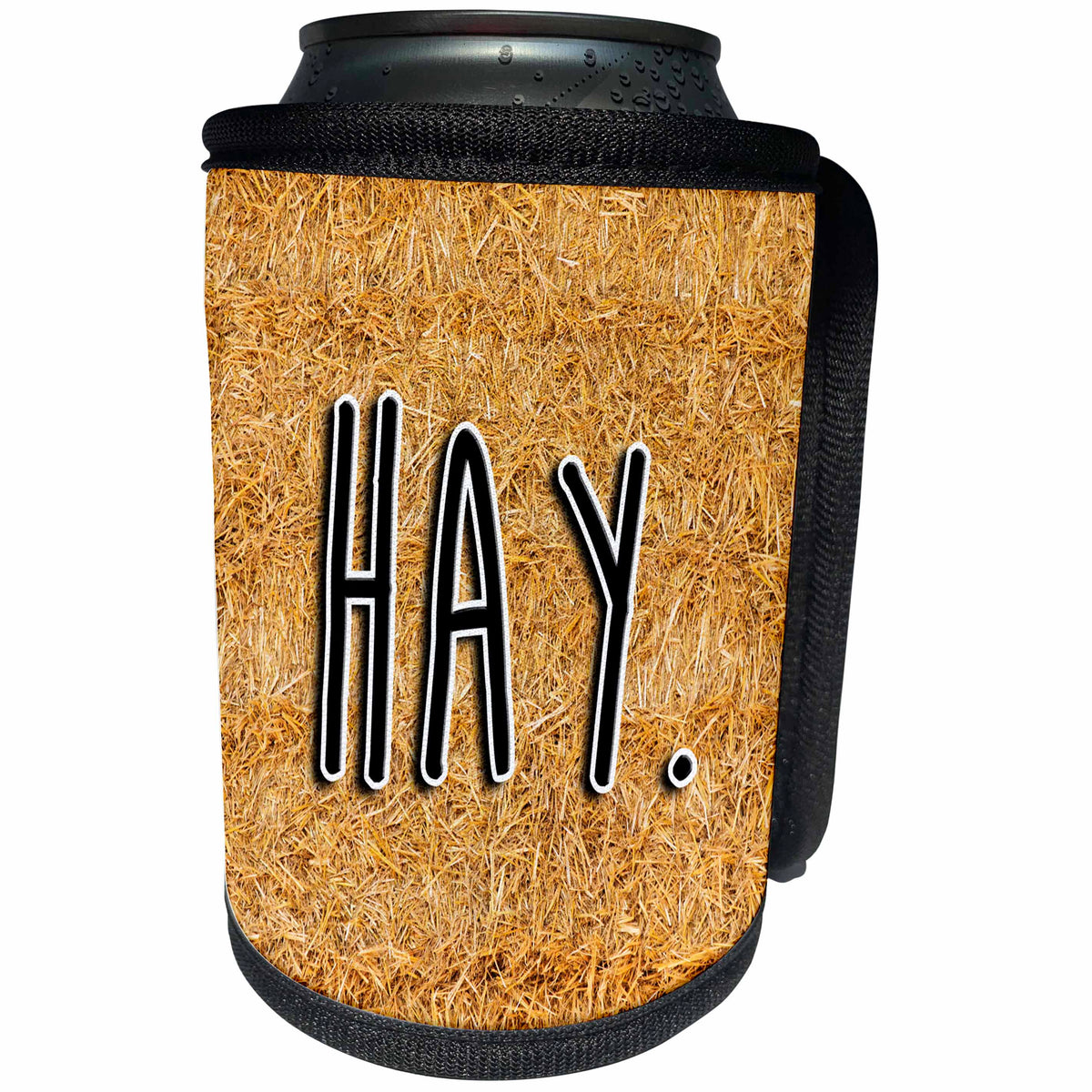 3dRose Carsten Reisinger - Illustrations - Hay background - Can Cooler Bottle Wrap (cc_237317)
