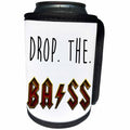 3dRose Carsten Reisinger - Illustrations - Drop. The. Bass. - Can Cooler Bottle Wrap (cc_237328)